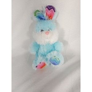 Toy Factory Plush little blue Easter Bunny 9" Stuffed Animal Toy